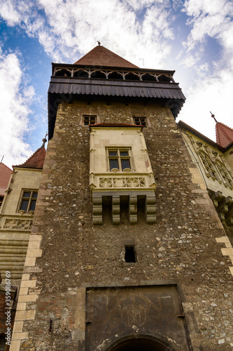 Corvin Castle, a Gothic-Renaissance castle in Hunedoara, Romania. One of the largest castles in Europe