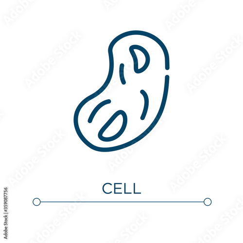 Cell icon. Linear vector illustration. Outline cell icon vector. Thin line symbol for use on web and mobile apps, logo, print media.