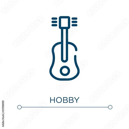 Hobby icon. Linear vector illustration. Outline hobby icon vector. Thin line symbol for use on web and mobile apps, logo, print media.