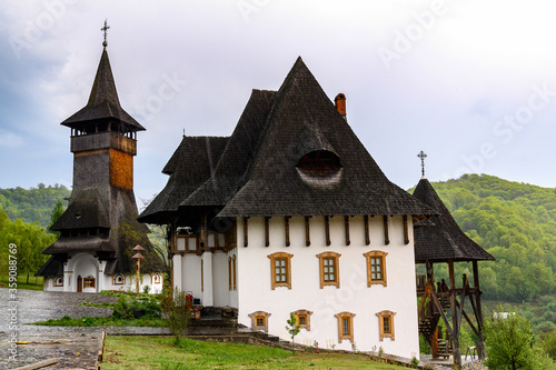 Wooden churches of Maramures site, Transylvania, Romania. UNESCO World Heritage