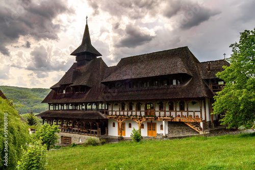 One of the Wooden churches of Maramures, Transylvania, Romania. UNESCO World Heritage