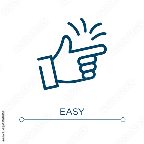 Easy icon. Linear vector illustration. Outline easy icon vector. Thin line symbol for use on web and mobile apps, logo, print media.