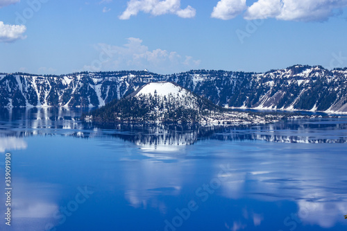 Crater Lake National Park in early spring