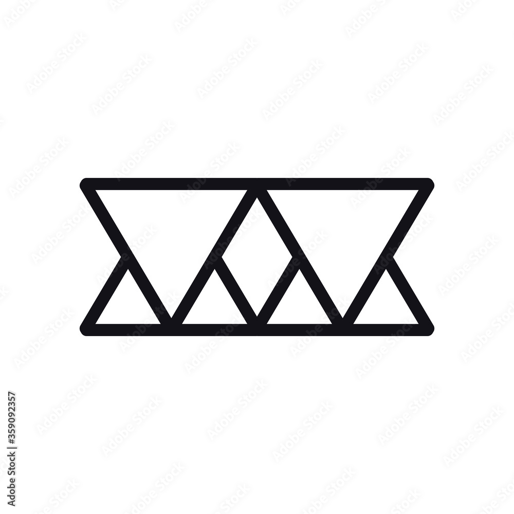geometric and abstract triangles line style icon vector design geometric and abstract triangles line style icon vector design