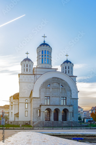 It's Romanian Orthodox Church in Onesti, Bacau County, Romania