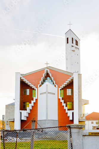 Church in Onesti, Bacau County, Romania photo