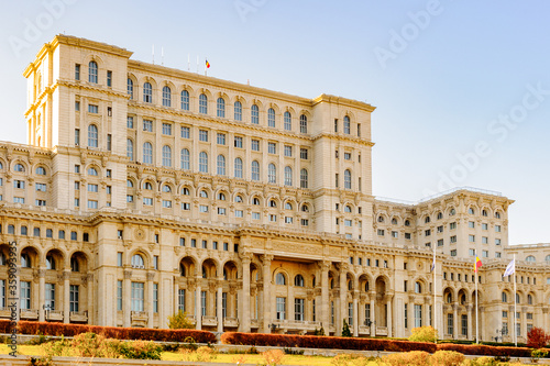 Palace of the Parliament  Palatul Parlamentului   Bucharest  Romania.  Palace is the world s largest civilian building with an administrative function and heaviest building.