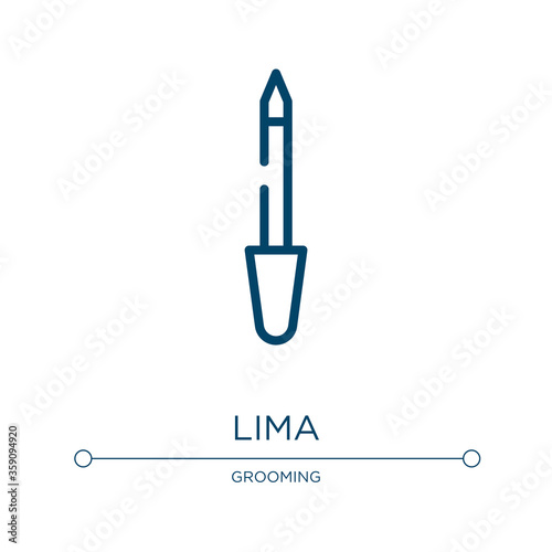 Lima icon. Linear vector illustration from pretty collection. Outline lima icon vector. Thin line symbol for use on web and mobile apps, logo, print media.