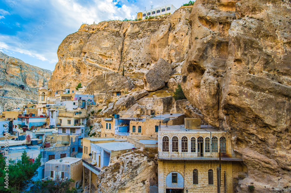 It's House built in the rock, Maalula, Syria.