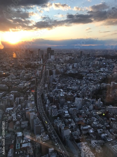 Photography aerial view of paris