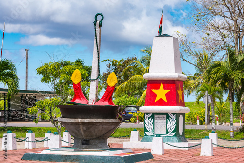 Monument commemorating the independence of Suriname (November 25, 1975) photo