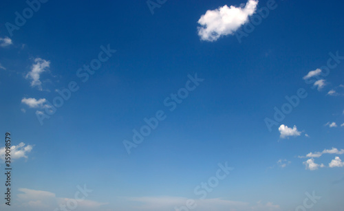 blue sky clouds white natural © scenery1