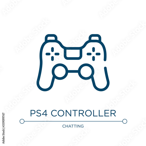 Ps4 controller icon. Linear vector illustration from smart devices collection. Outline ps4 controller icon vector. Thin line symbol for use on web and mobile apps, logo, print media.