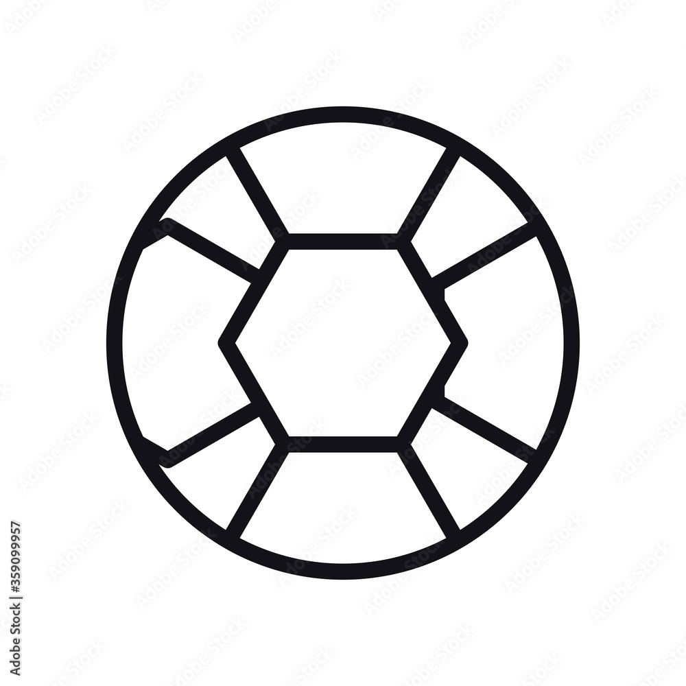Fototapeta premium geometric and abstract circle line style icon vector design