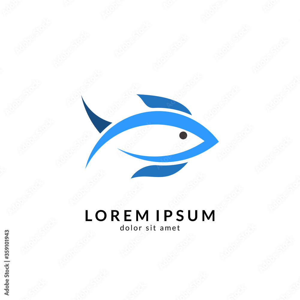 Fish logo vector template, suitable for fishing, restaurant seafood, market shop, business store, aquatic mascot and environment icon Fish logo vector template, suitable for fishing, restaurant seafood, market shop, business store, aquatic mascot and environment icon