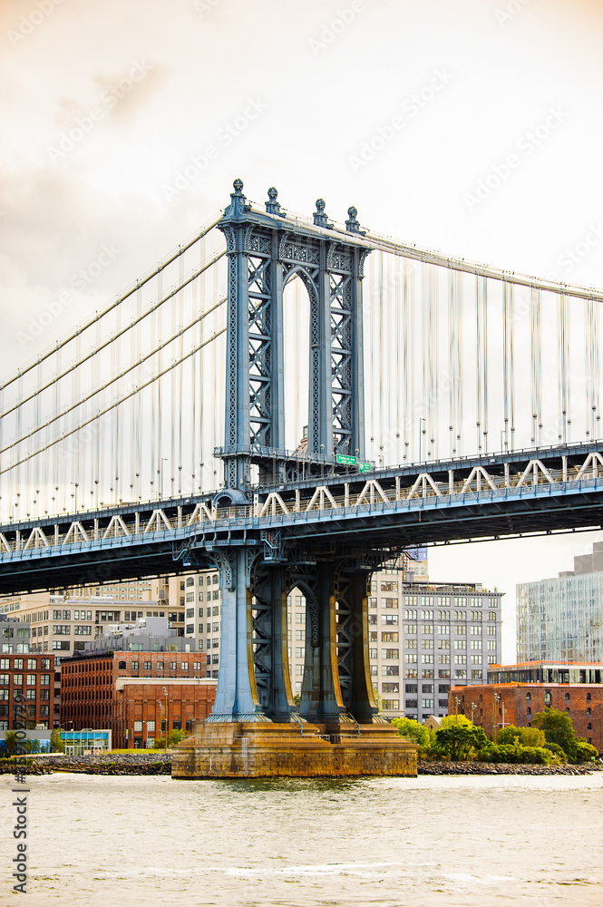 It's Architecture of Manhattan in the evening, New York City, United States of America