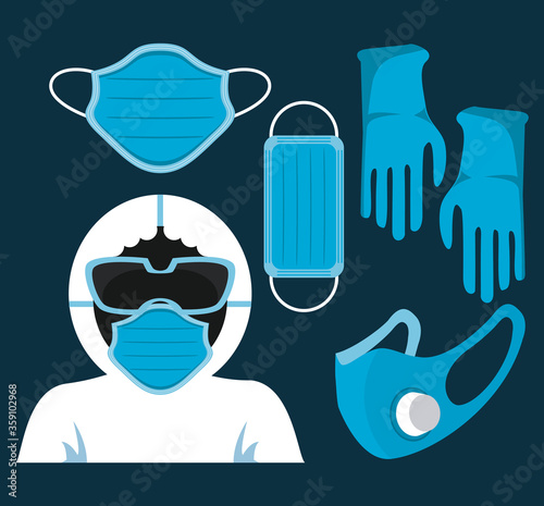 medical masks respiratory accessories for covid19 protection