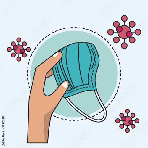 how to remove surgical mask safely infographic