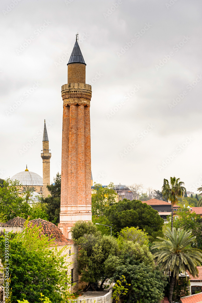 It's Yivli minare Mosque (Alaaddin), Fluted Minaret mosque or Ulu Mosque, a historical mosque built by the Anatolian Seljuk Sultan Alaaddin Keykubad I
