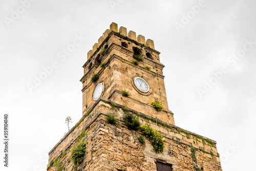 It's Clock tower in the historic part of Antalya, Turkey photo