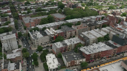 Aerial Drone Shot of Black Lives Matter Mural in Bed-Stuy, Brooklyn, New York - Shot on DJI Mavic 2 Pro on June 19, 2020 photo