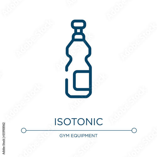 Isotonic icon. Linear vector illustration from sports collection. Outline isotonic icon vector. Thin line symbol for use on web and mobile apps, logo, print media.