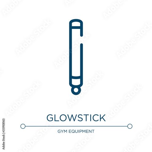 Glowstick icon. Linear vector illustration from diving collection. Outline glowstick icon vector. Thin line symbol for use on web and mobile apps, logo, print media.