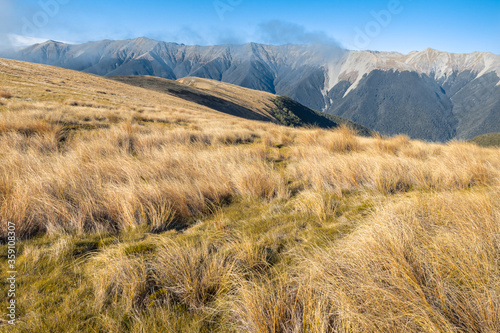 Saint Arnaud Range in Nelson Lakes National Park, South Island, New Zealand