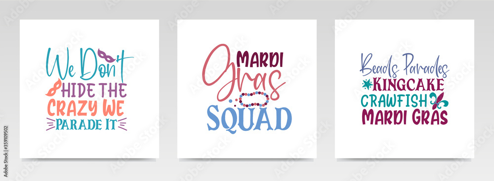 Fototapeta premium Festival quotes letter typography set illustration.