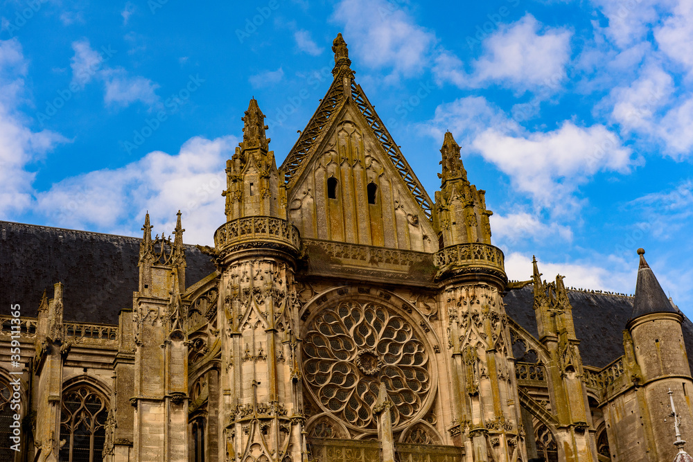 Roman Catholic church  of Senlis, Medieval town in the Oise department,  France