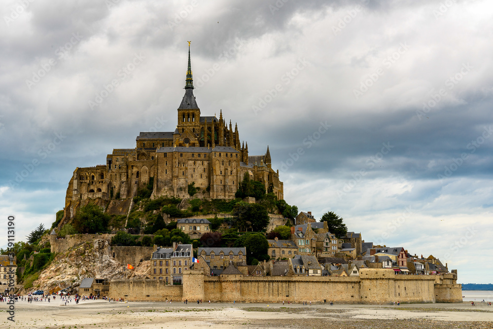 Le Mont Saint-Michel, Normandy, France. UNESCO World Heritage