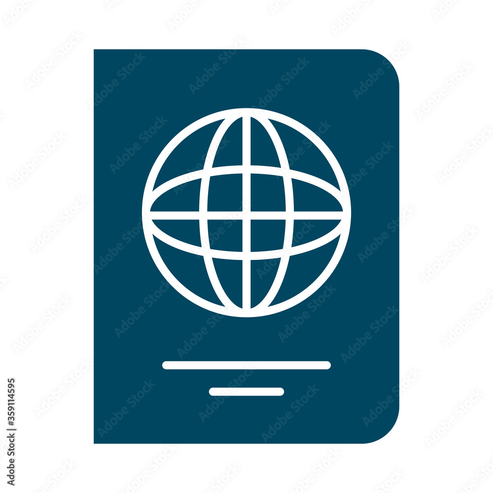 travel passport flat style icon vector design travel passport flat style icon vector design