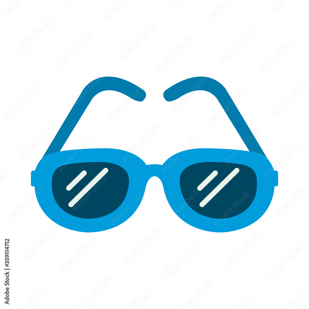 glasses flat style icon vector design glasses flat style icon vector design