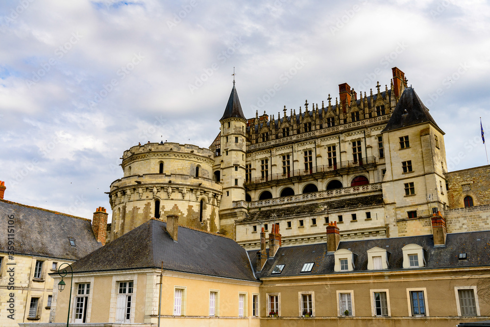 Chateau d'Amboise, a castle in Amboise, in the Indre-et-Loire departement, Loire Valley, France