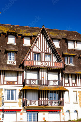 It's Architecture of Trouville, Normandy, France.