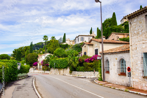 It's Architrcture of Saint Paul de Vence, France. Old medieval town of the French Riviera