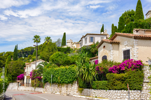 It's Architrcture of Saint Paul de Vence, France. Old medieval town of the French Riviera