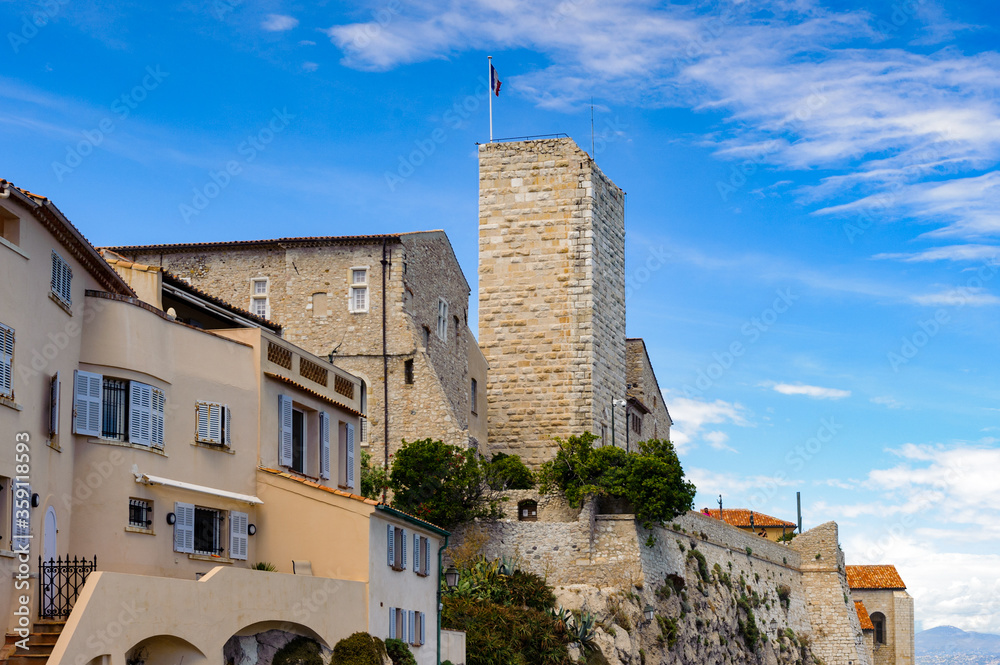 It's Old town of Antibes, Cote d'Azur, France. Antibes was founded as a 5th-century BC Greek colony and was called Antipolis