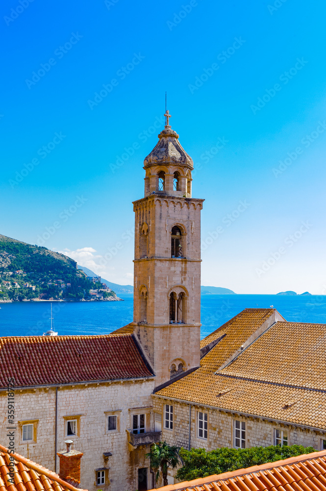 It's Beautiful view of Dubrovnik (Croatia), city on the Adriatic Sea, UNESCO World Heritage Site since 1979