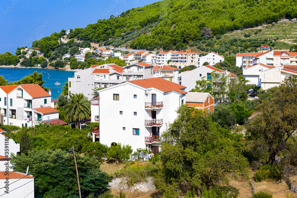 It's Hotels and other houses at the coast of Croatia
