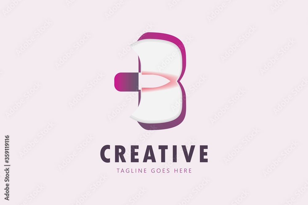 CREATIVE LETTER B WITH BOOK AND KNIFE ICON VECTOR LOGO DESIGN