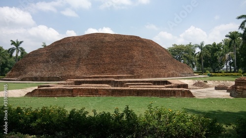 the pyramid in the Kushinagar Utter Pradesh India  photo