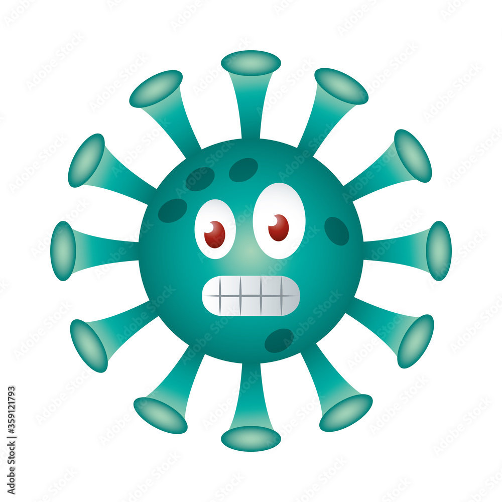 grinning covid 19 virus emoji gradient style icon vector design grinning covid 19 virus emoji gradient style icon vector design