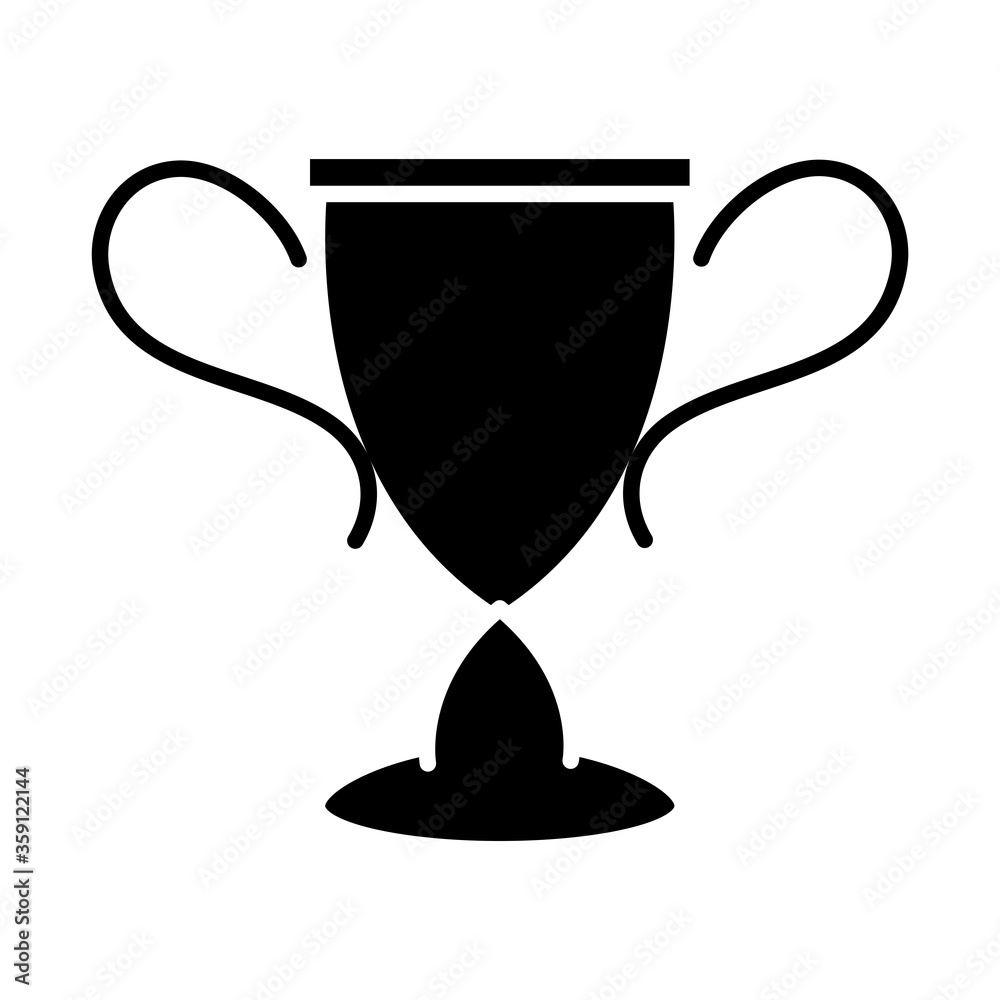 soccer game, award trophy league recreational sports tournament silhouette style icon soccer game, award trophy league recreational sports tournament silhouette style icon