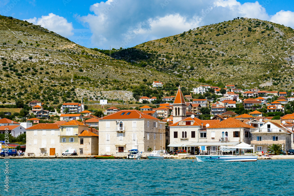 It's Dalmatia, the Adriatic coast. Coast of the Adriatic Sea in Dalmatia became a popular destination for millions of tourists