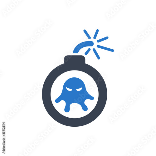 Virus bomb icon