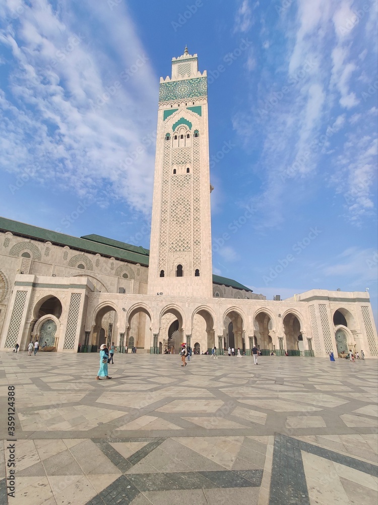 Fototapeta premium Hassan Mosque II in Casa Blanca Morroco