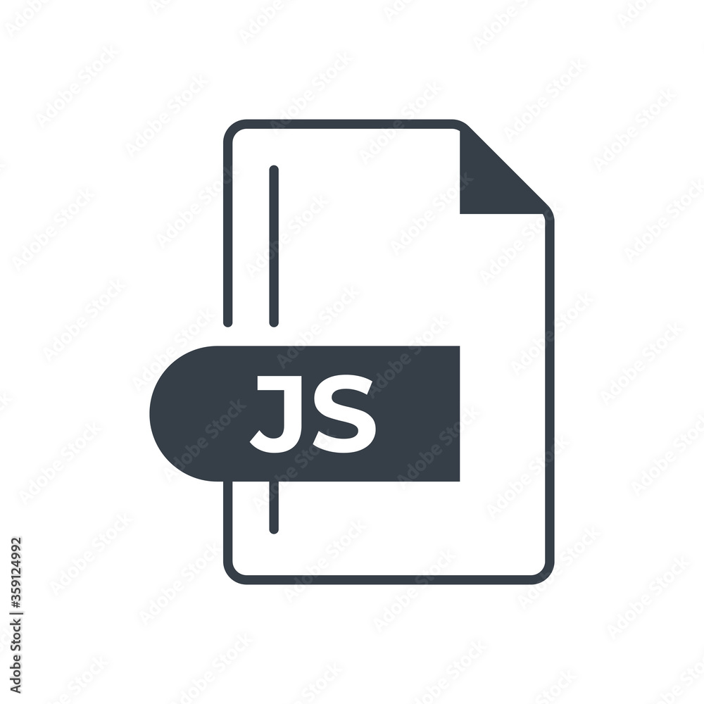 JS Icon. JS File Format extension filled icon. JS Icon. JS File Format extension filled icon.