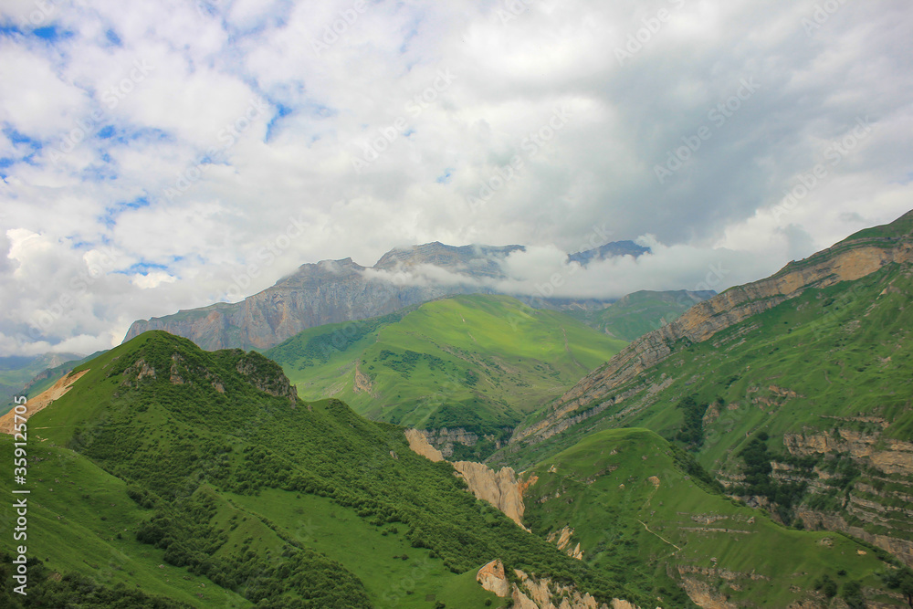 Azerbaijan. The splendor of the green mountains of Shahdag.