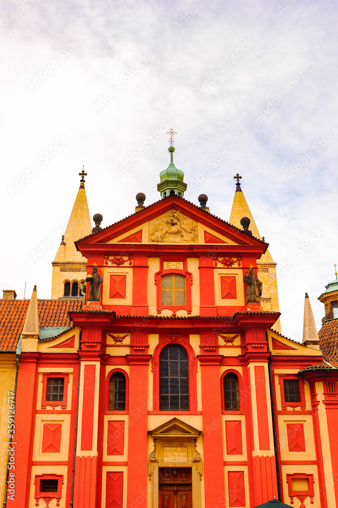 St. George's Basilica. The basilica was founded by Vratislaus I of Bohemia in 920. It is dedicated to Saint George.